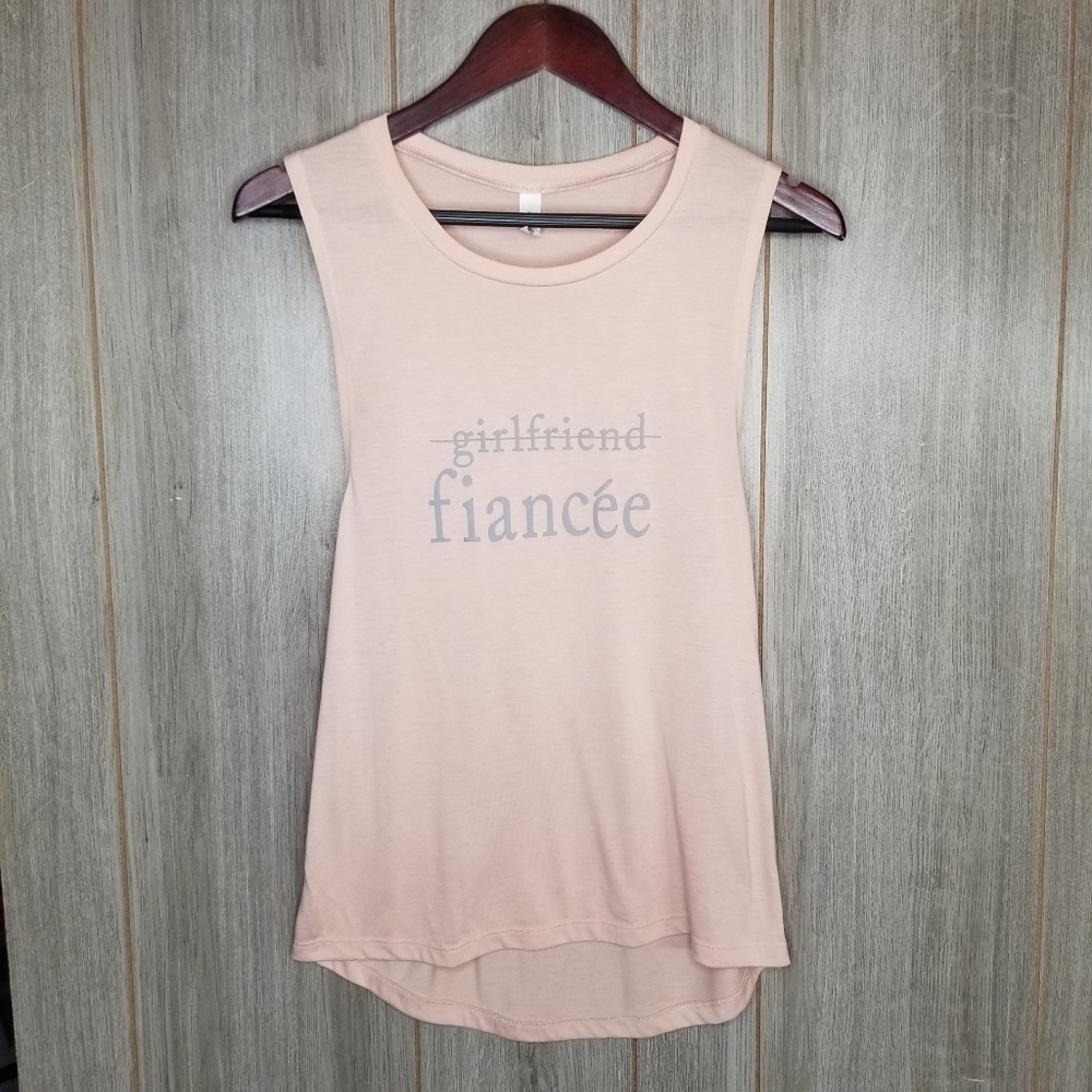 Bella + Canvas girlfriend to fiancee tank